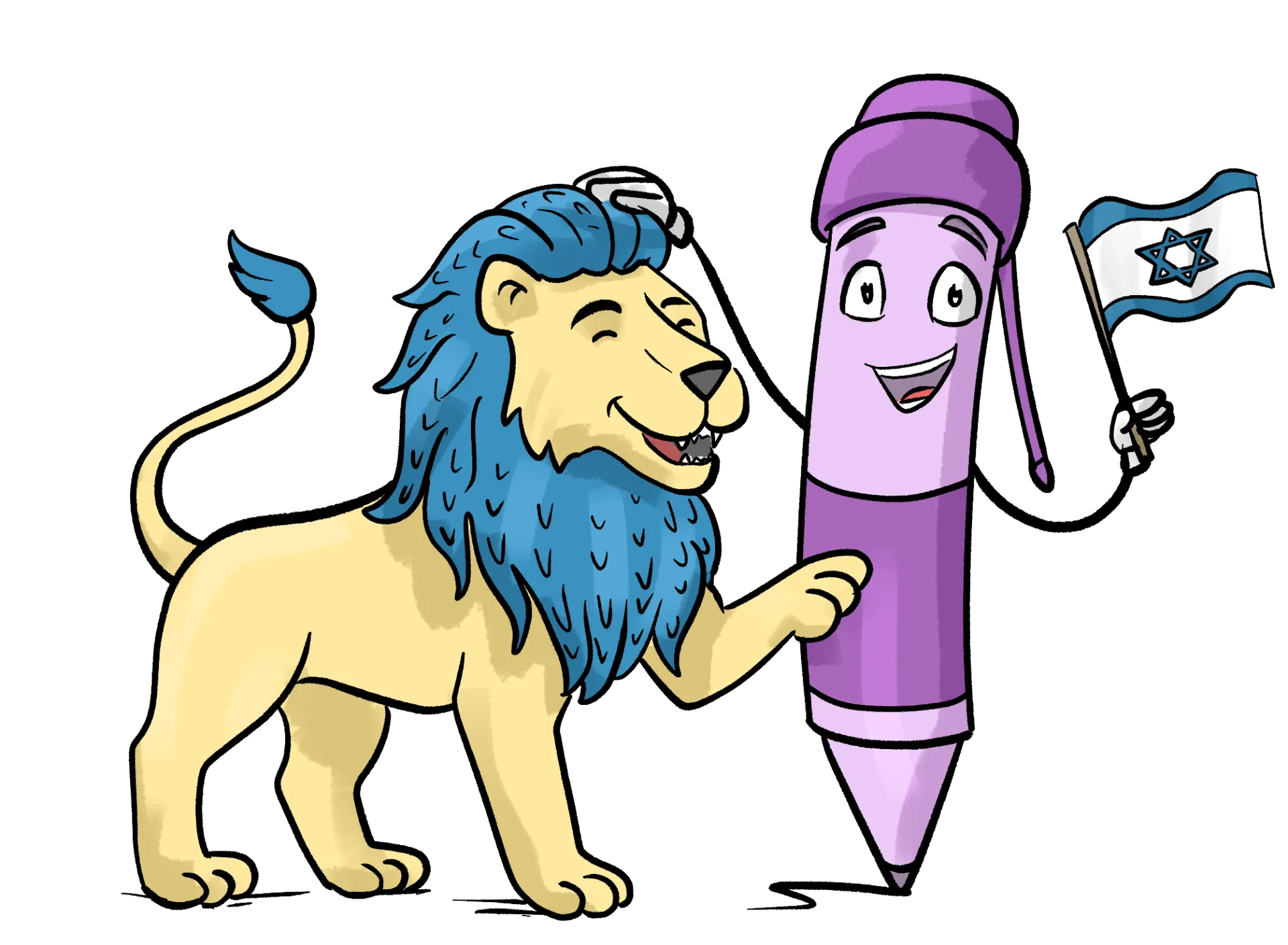 איך לאייר אריה